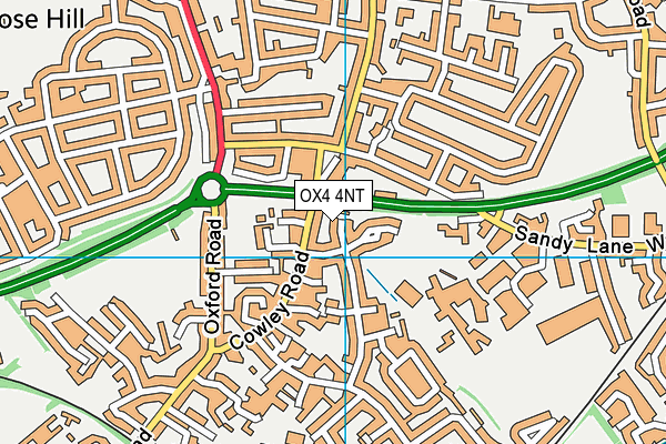 OX4 4NT map - OS VectorMap District (Ordnance Survey)