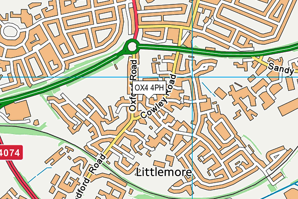 OX4 4PH map - OS VectorMap District (Ordnance Survey)