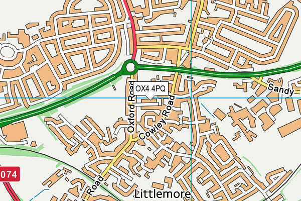 OX4 4PQ map - OS VectorMap District (Ordnance Survey)
