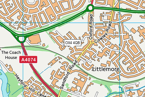 OX4 4QB map - OS VectorMap District (Ordnance Survey)