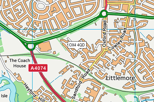 OX4 4QD map - OS VectorMap District (Ordnance Survey)