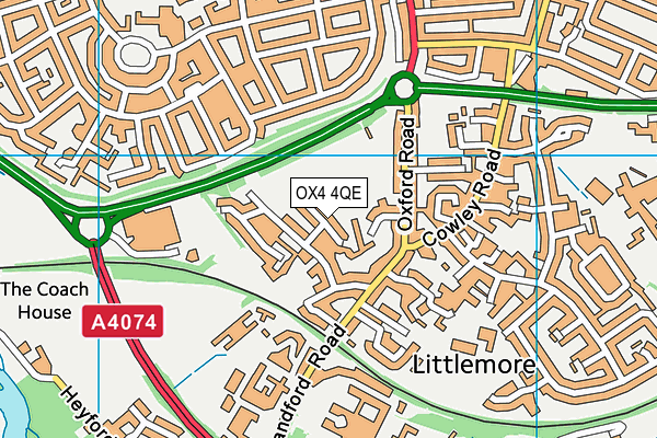 OX4 4QE map - OS VectorMap District (Ordnance Survey)