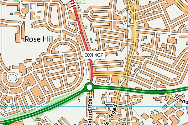 OX4 4QP map - OS VectorMap District (Ordnance Survey)