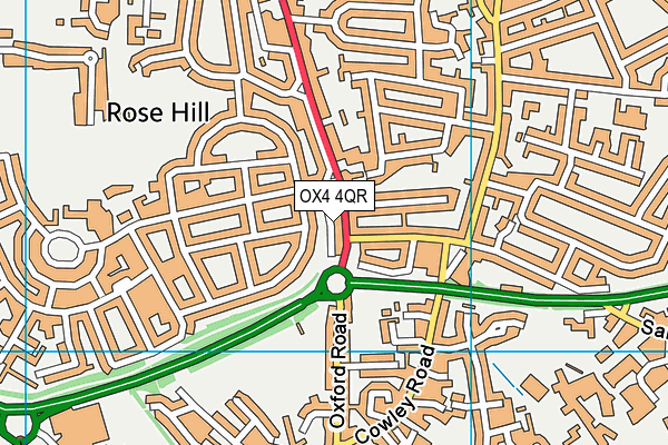 OX4 4QR map - OS VectorMap District (Ordnance Survey)