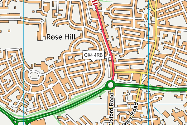 OX4 4RB map - OS VectorMap District (Ordnance Survey)