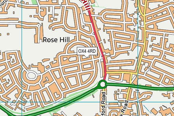 OX4 4RD map - OS VectorMap District (Ordnance Survey)