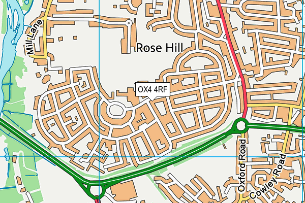 OX4 4RF map - OS VectorMap District (Ordnance Survey)