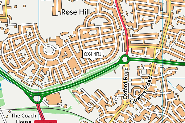 OX4 4RJ map - OS VectorMap District (Ordnance Survey)