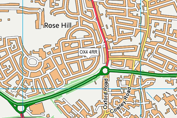 OX4 4RR map - OS VectorMap District (Ordnance Survey)