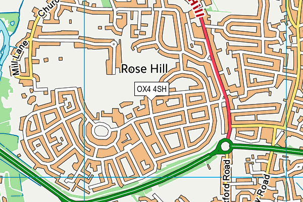 OX4 4SH map - OS VectorMap District (Ordnance Survey)