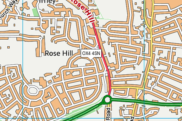 OX4 4SN map - OS VectorMap District (Ordnance Survey)