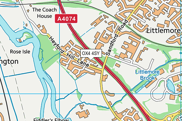 OX4 4SY map - OS VectorMap District (Ordnance Survey)