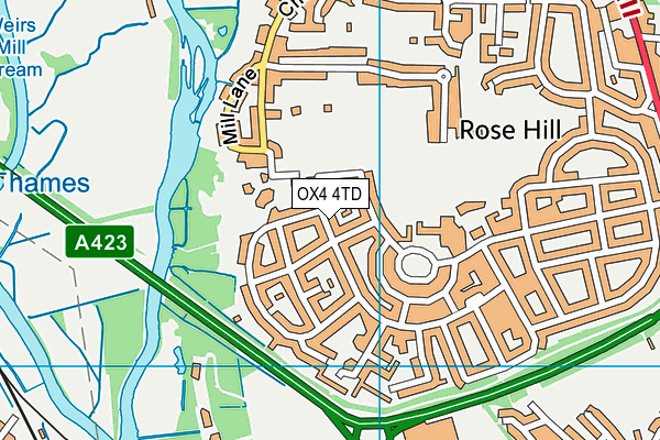 Map of OXFORDSHIRE COURIERS INC. LIMITED at district scale