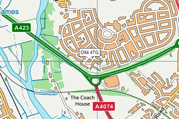 OX4 4TG map - OS VectorMap District (Ordnance Survey)