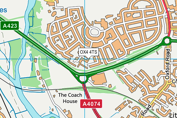 OX4 4TS map - OS VectorMap District (Ordnance Survey)