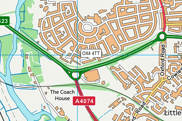 OX4 4TT map - OS VectorMap District (Ordnance Survey)