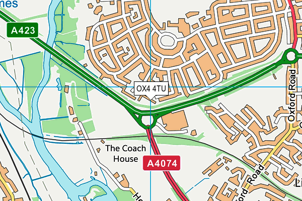 OX4 4TU map - OS VectorMap District (Ordnance Survey)