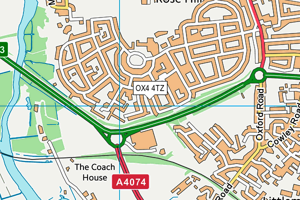 OX4 4TZ map - OS VectorMap District (Ordnance Survey)