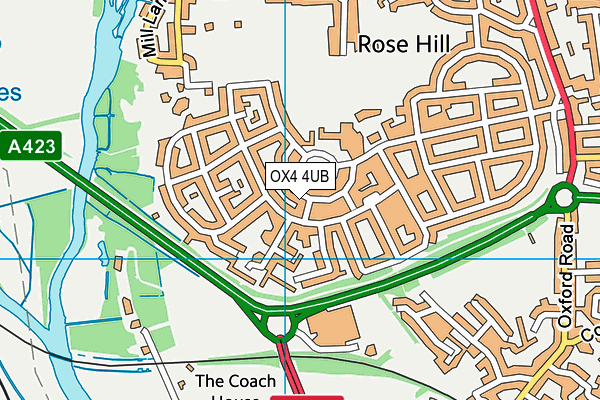 OX4 4UB map - OS VectorMap District (Ordnance Survey)