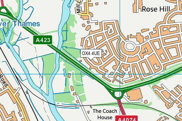 OX4 4UE map - OS VectorMap District (Ordnance Survey)