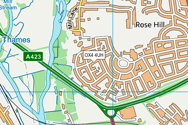 OX4 4UH map - OS VectorMap District (Ordnance Survey)