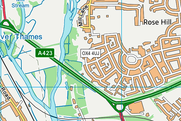 OX4 4UJ map - OS VectorMap District (Ordnance Survey)