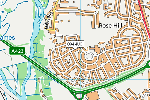 OX4 4UQ map - OS VectorMap District (Ordnance Survey)