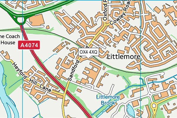 OX4 4XQ map - OS VectorMap District (Ordnance Survey)