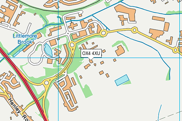 OX4 4XU map - OS VectorMap District (Ordnance Survey)