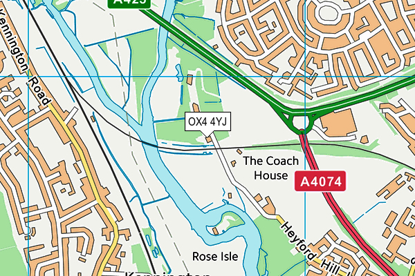 OX4 4YJ map - OS VectorMap District (Ordnance Survey)