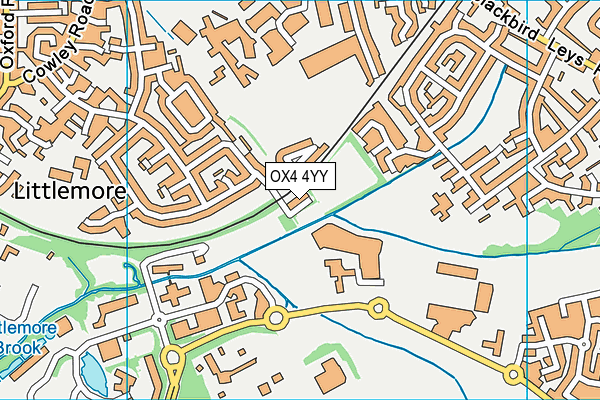 OX4 4YY map - OS VectorMap District (Ordnance Survey)