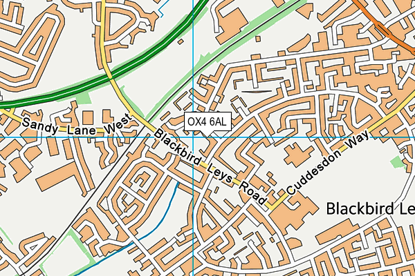 OX4 6AL map - OS VectorMap District (Ordnance Survey)