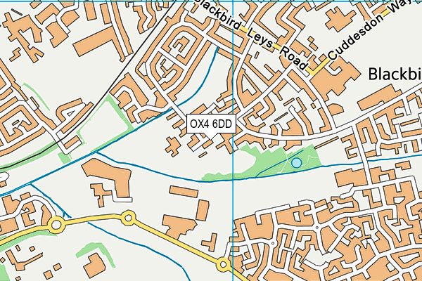 OX4 6DD map - OS VectorMap District (Ordnance Survey)