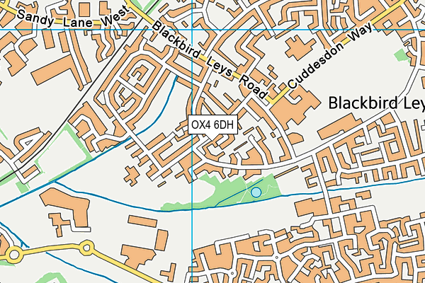 OX4 6DH map - OS VectorMap District (Ordnance Survey)