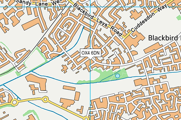 OX4 6DN map - OS VectorMap District (Ordnance Survey)