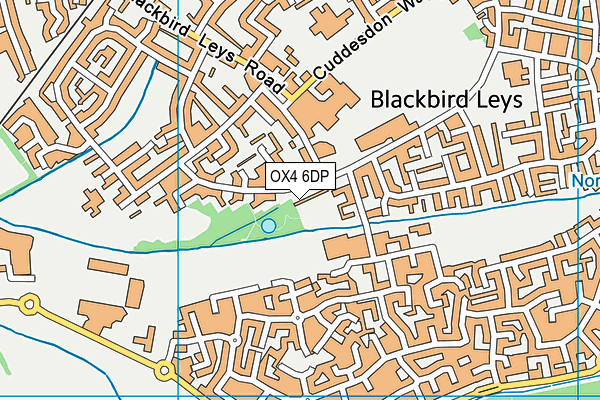 OX4 6DP map - OS VectorMap District (Ordnance Survey)