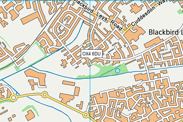 OX4 6DU map - OS VectorMap District (Ordnance Survey)