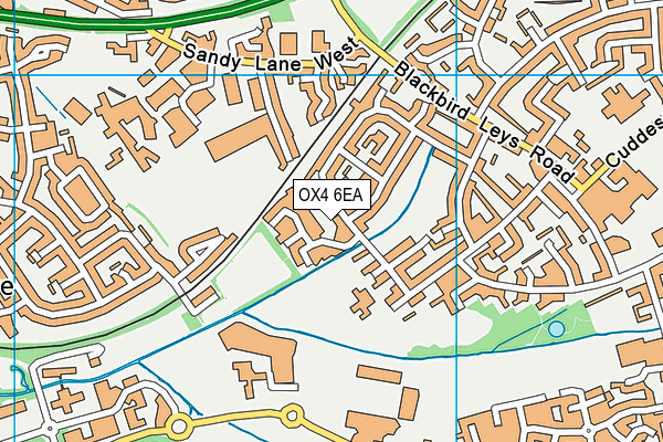 OX4 6EA map - OS VectorMap District (Ordnance Survey)