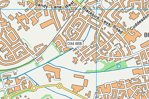 OX4 6EB map - OS VectorMap District (Ordnance Survey)