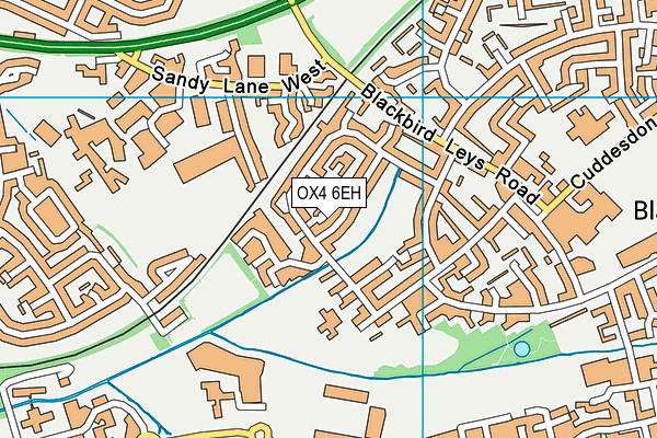 OX4 6EH map - OS VectorMap District (Ordnance Survey)