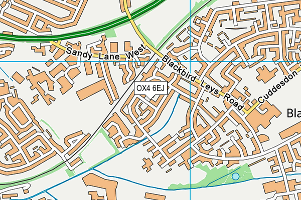 OX4 6EJ map - OS VectorMap District (Ordnance Survey)