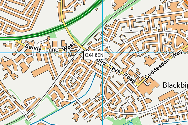 OX4 6EN map - OS VectorMap District (Ordnance Survey)