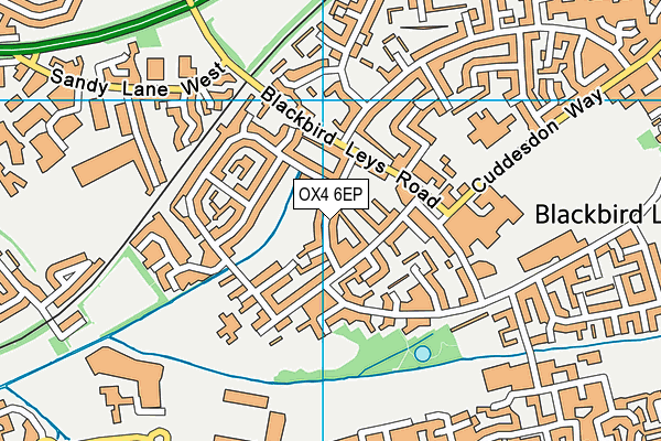 OX4 6EP map - OS VectorMap District (Ordnance Survey)