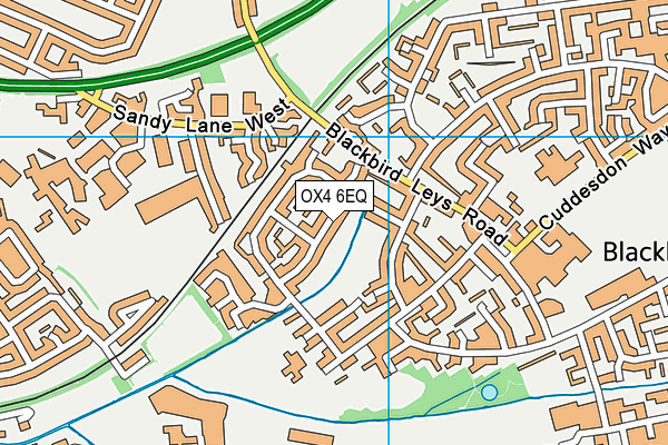 OX4 6EQ map - OS VectorMap District (Ordnance Survey)