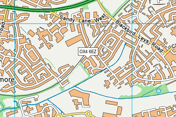 OX4 6EZ map - OS VectorMap District (Ordnance Survey)