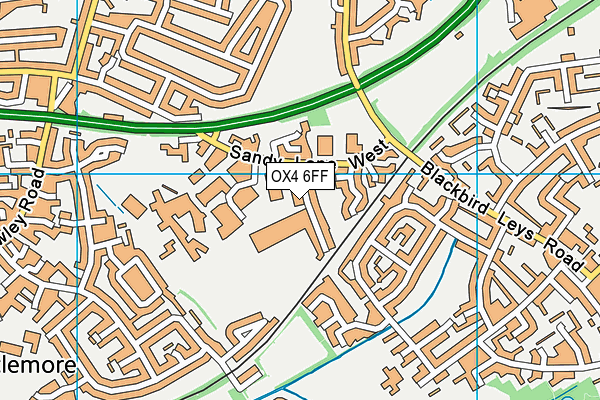 OX4 6FF map - OS VectorMap District (Ordnance Survey)