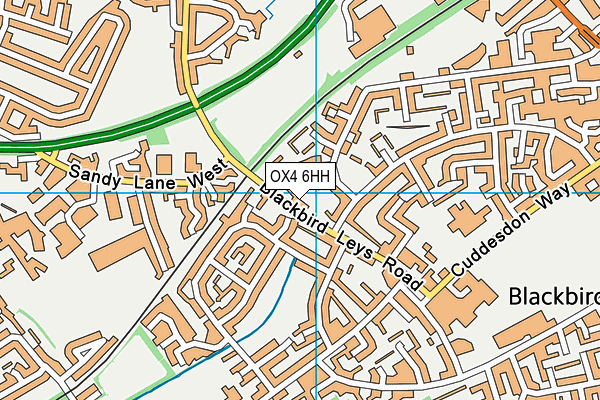 OX4 6HH map - OS VectorMap District (Ordnance Survey)