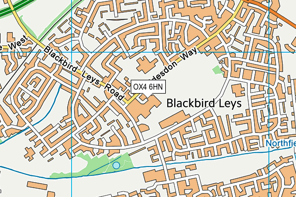 OX4 6HN map - OS VectorMap District (Ordnance Survey)