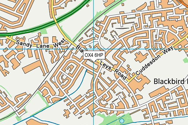 OX4 6HP map - OS VectorMap District (Ordnance Survey)