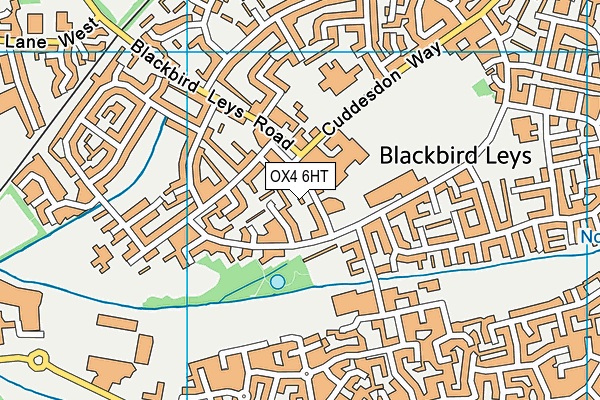 OX4 6HT map - OS VectorMap District (Ordnance Survey)